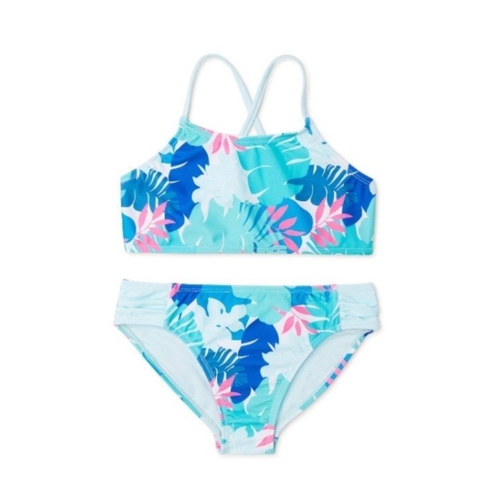Girls size XXL 18 Palm Printed Bikini Swimsuit G19